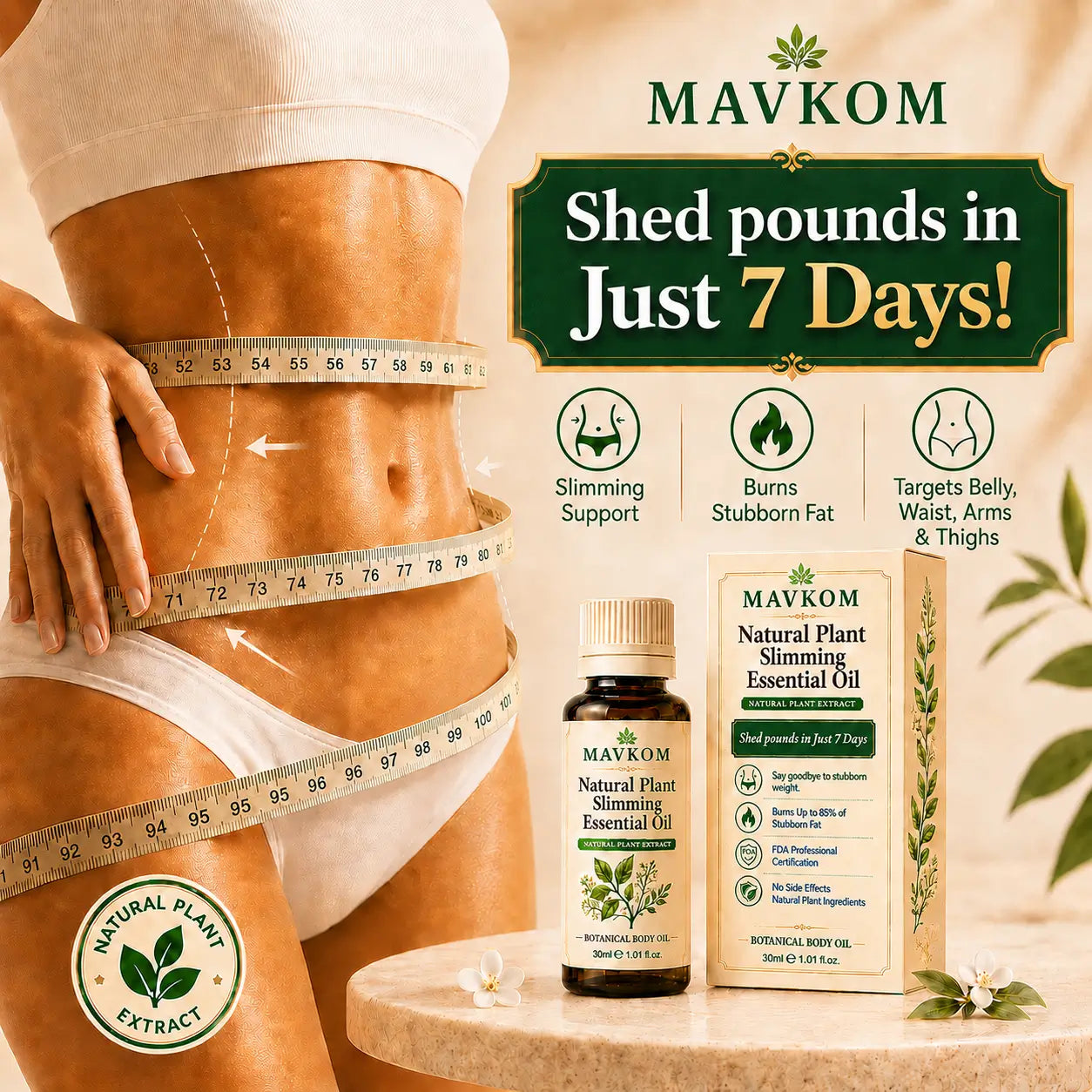 MAVKOM™ Natural Plant Slimming Essential Oil